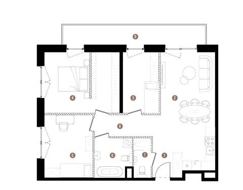 Plan 4 pok. 81m²