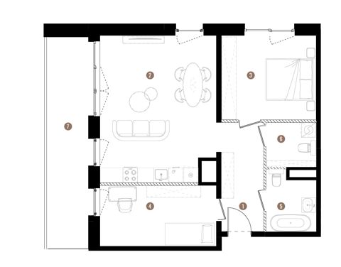 Plan 3 pok. 68m²