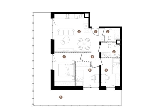 Plan 4 pok. 68m²