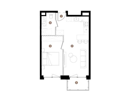 Plan 2 pok. 40m²