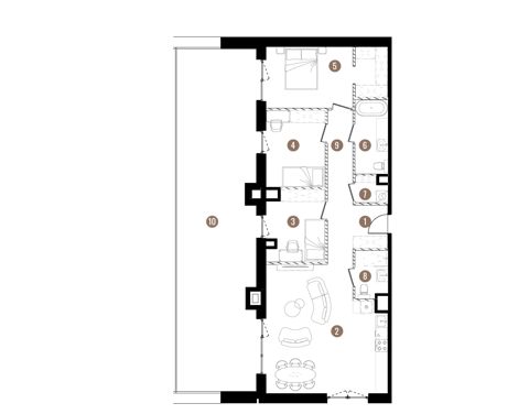 Plan 4 pok. 97m²