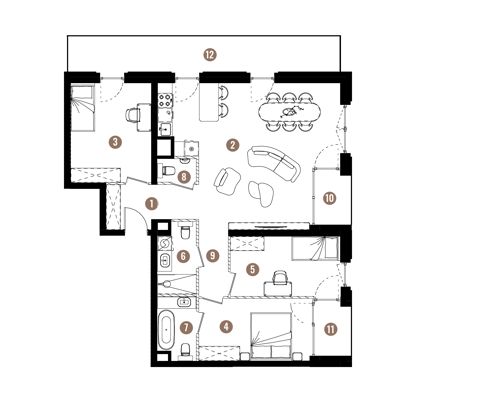 Plan 4 pok. 93m²