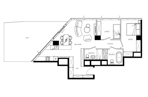 Plan 3 pok. 72m²