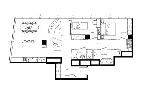 Plan 3 pok. 94m²