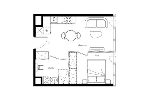 Plan 2 pok. 34m²
