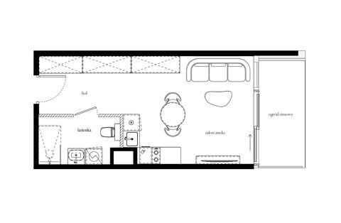 Plan 1 pok. 30m²
