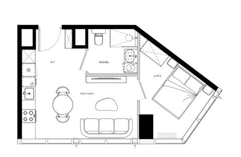 Plan 2 pok. 32m²
