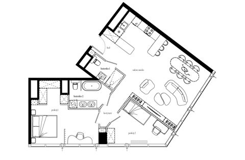 Plan 3 pok. 82m²