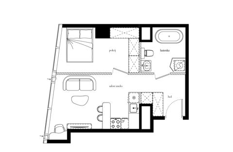 Plan 2 pok. 39m²