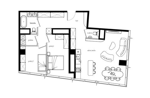 Plan 3 pok. 81m²