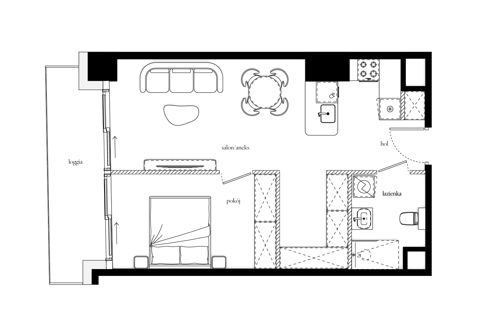 Plan 2 pok. 48m²