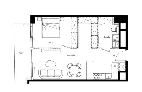 Plan 2 pok. 49m²