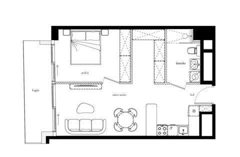 Plan 2 pok. 48m²