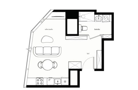 Plan 1 pok. 29m²