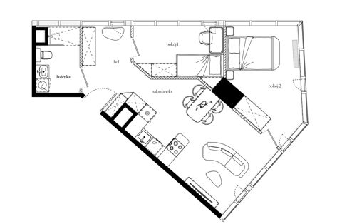 Plan 3 pok. 59m²