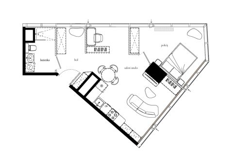 Plan 2 pok. 51m²