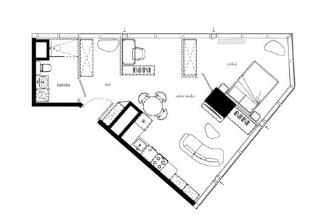 Plan 2 pok. 51m²