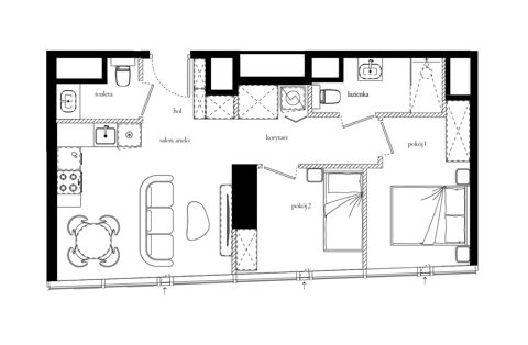Plan 3 pok. 49m²