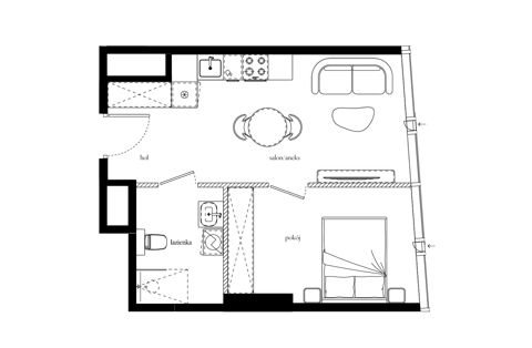 Plan 2 pok. 36m²