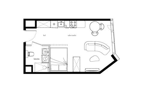 Plan 1 pok. 31m²