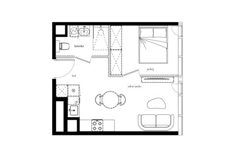 Plan 2 pok. 33m²