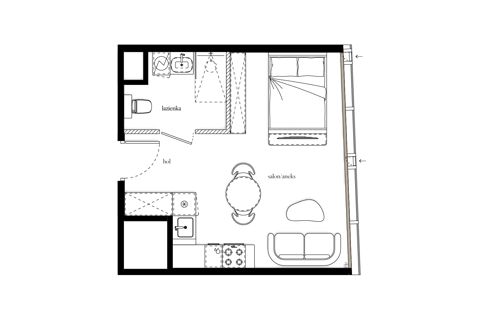 Plan 1 pok. 29m²