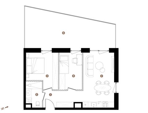 Plan 3 pok. 52m²