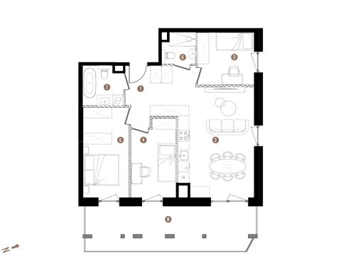 Plan 4 pok. 73m²