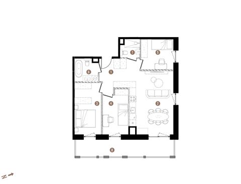 Plan 4 pok. 73m²