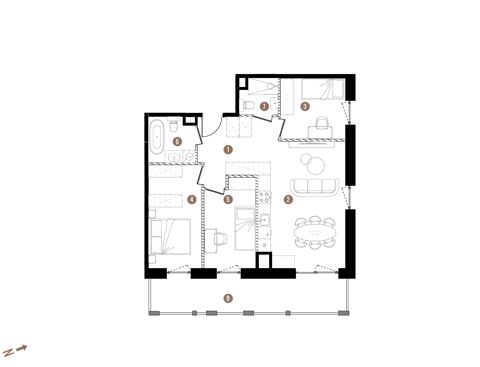 Plan 4 pok. 73m²