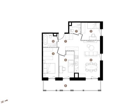 Plan 4 pok. 73m²