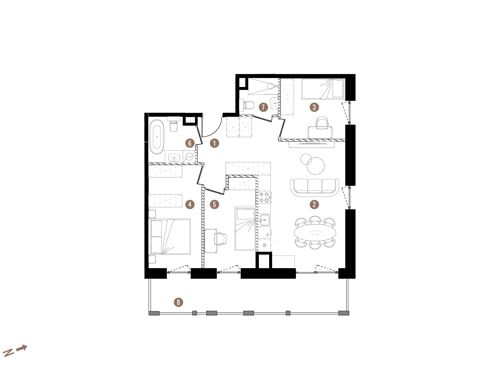Plan 4 pok. 73m²