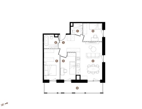 Plan 4 pok. 73m²