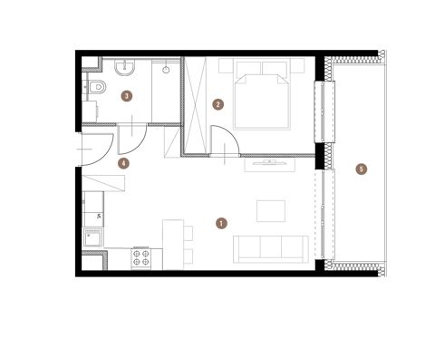 Plan 2 pok. 38m²