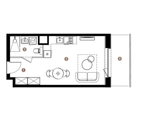 Plan 1 pok. 29m²