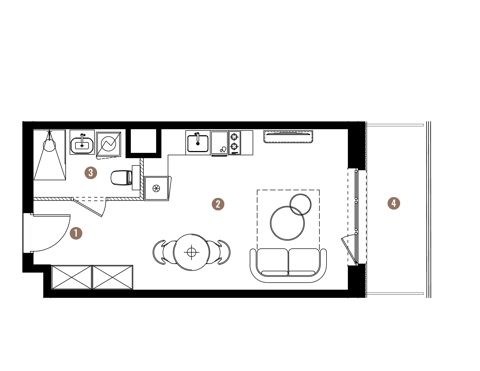 Plan 1 pok. 29m²