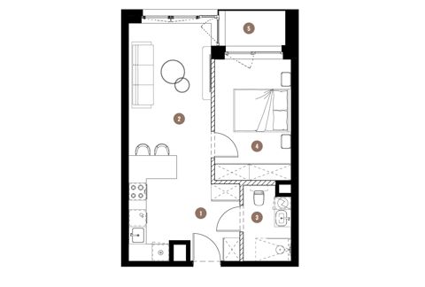 Plan 2 pok. 41m²