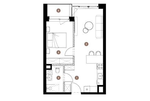 Plan 2 pok. 41m²