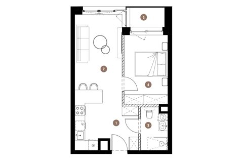 Plan 2 pok. 41m²