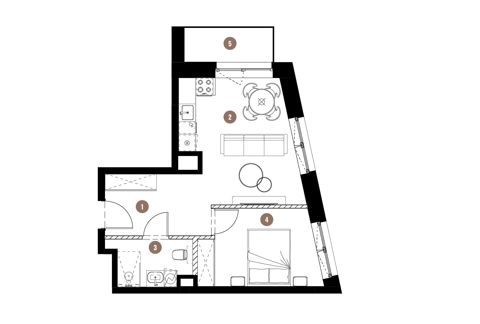 Plan 2 pok. 38m²