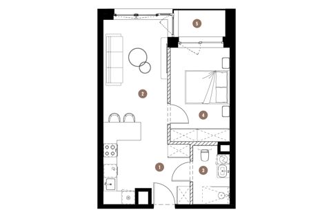 Plan 2 pok. 41m²