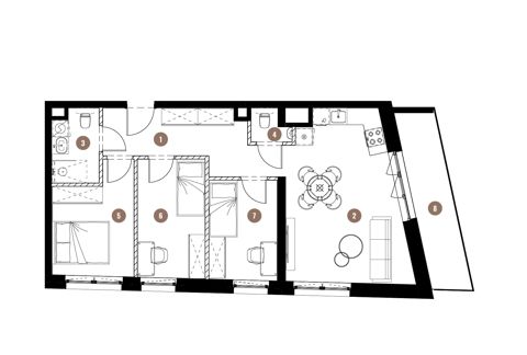 Plan 4 pok. 68m²