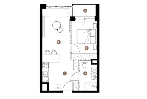 Plan 2 pok. 40m²