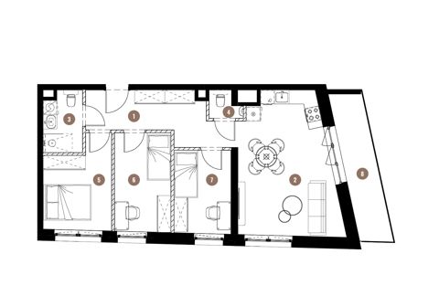 Plan 4 pok. 68m²
