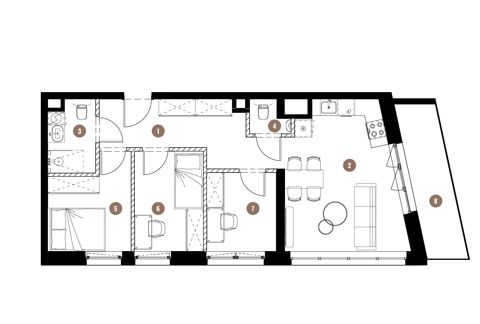 Plan 4 pok. 59m²