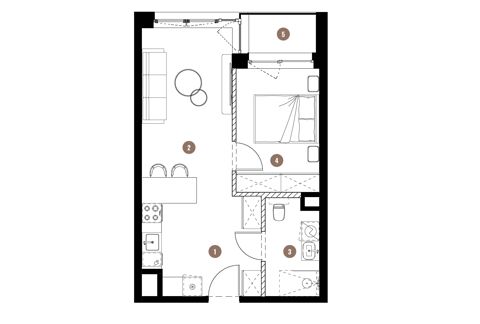 Plan 2 pok. 40m²
