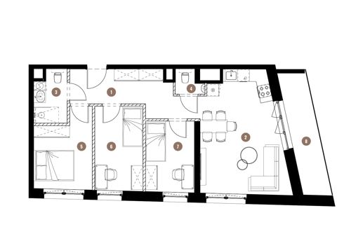 Plan 4 pok. 68m²