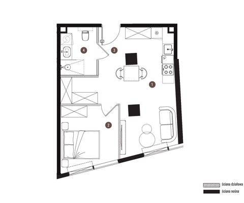 Plan 2 pok. 39m²
