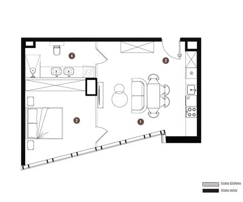 Plan 2 pok. 50m²