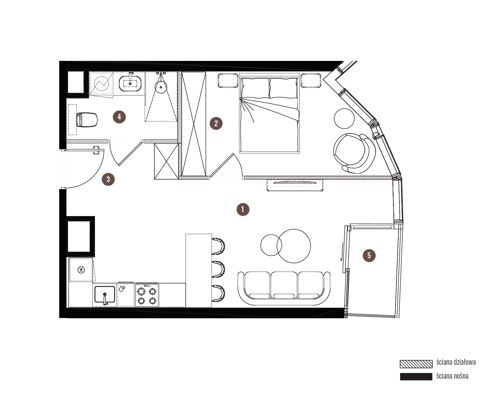 Plan 2 pok. 40m²